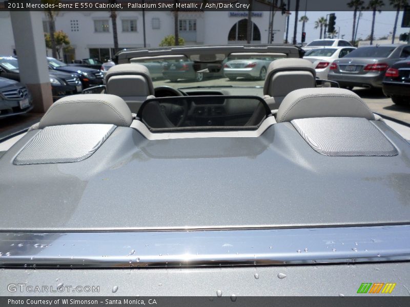 Palladium Silver Metallic / Ash/Dark Grey 2011 Mercedes-Benz E 550 Cabriolet