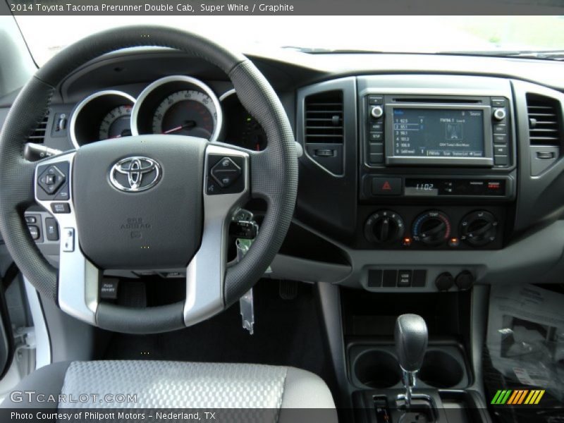 Super White / Graphite 2014 Toyota Tacoma Prerunner Double Cab