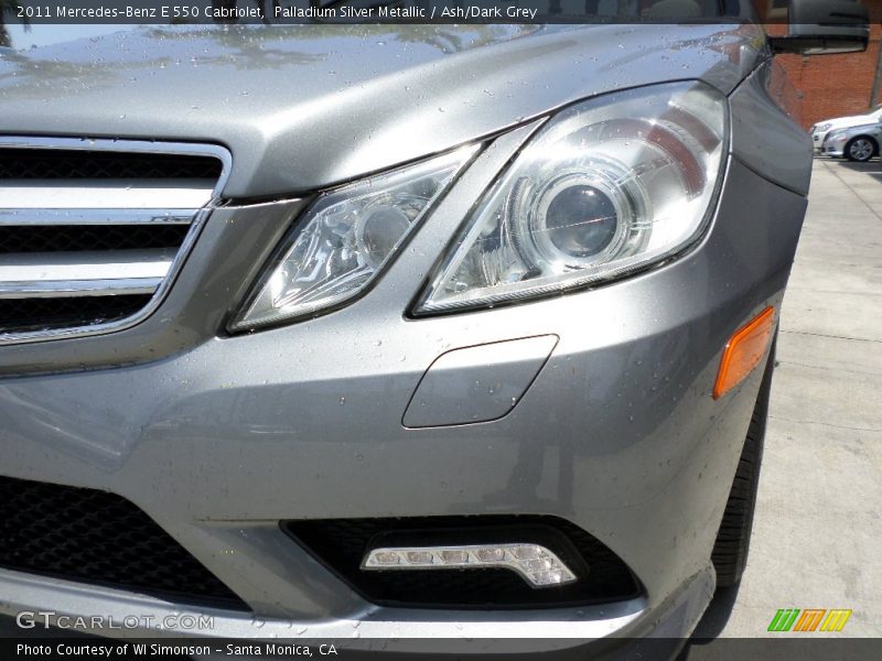 Palladium Silver Metallic / Ash/Dark Grey 2011 Mercedes-Benz E 550 Cabriolet