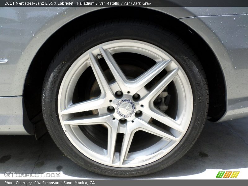 Palladium Silver Metallic / Ash/Dark Grey 2011 Mercedes-Benz E 550 Cabriolet