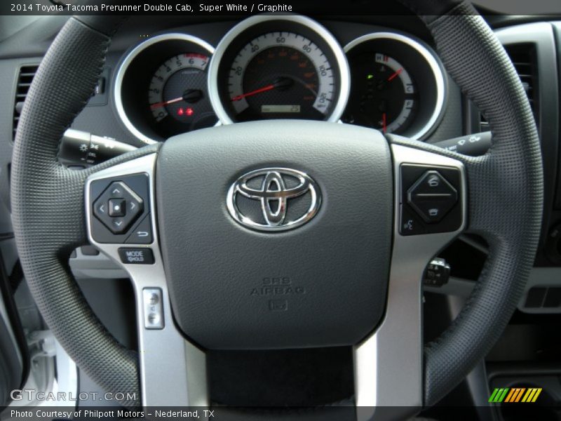 Super White / Graphite 2014 Toyota Tacoma Prerunner Double Cab
