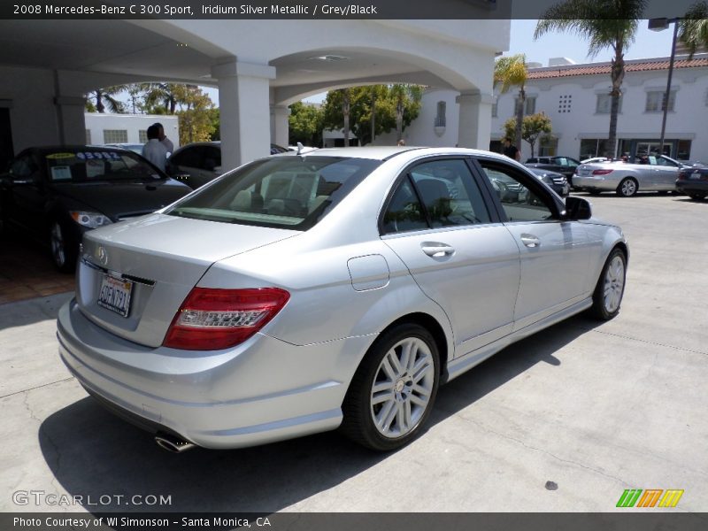 Iridium Silver Metallic / Grey/Black 2008 Mercedes-Benz C 300 Sport