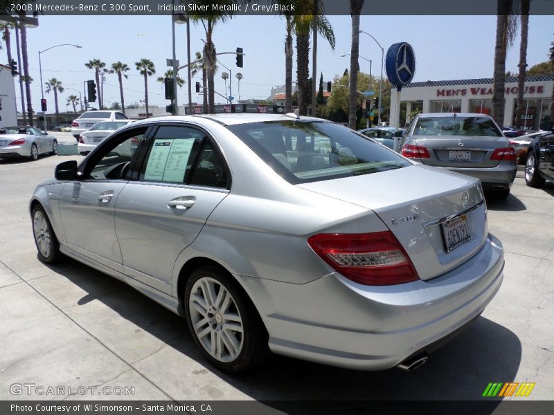 Iridium Silver Metallic / Grey/Black 2008 Mercedes-Benz C 300 Sport
