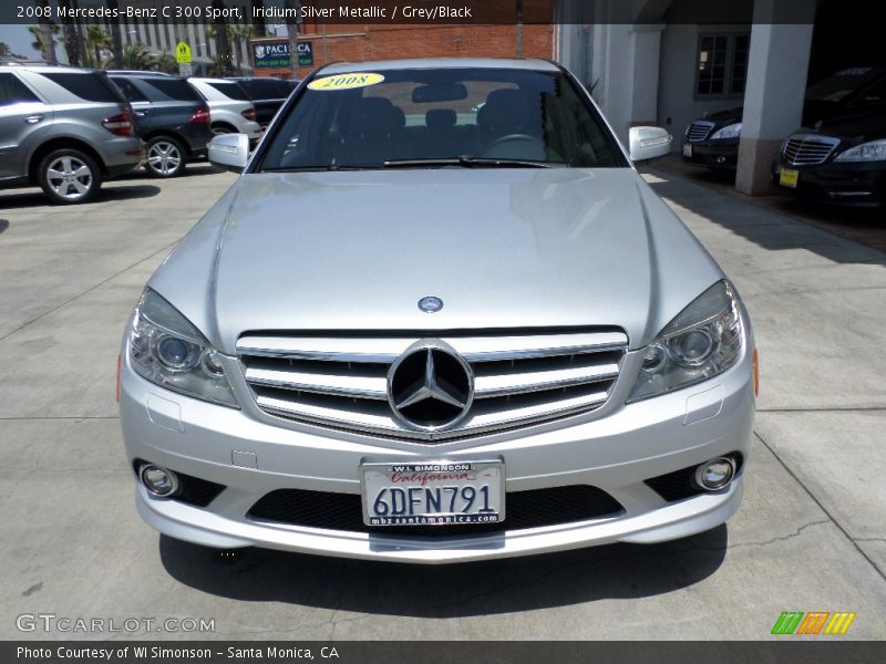 Iridium Silver Metallic / Grey/Black 2008 Mercedes-Benz C 300 Sport