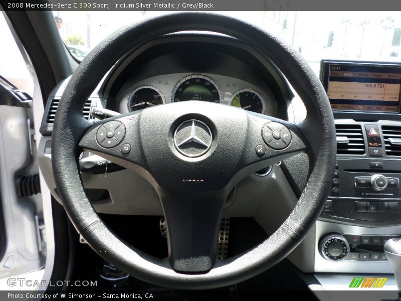 Iridium Silver Metallic / Grey/Black 2008 Mercedes-Benz C 300 Sport