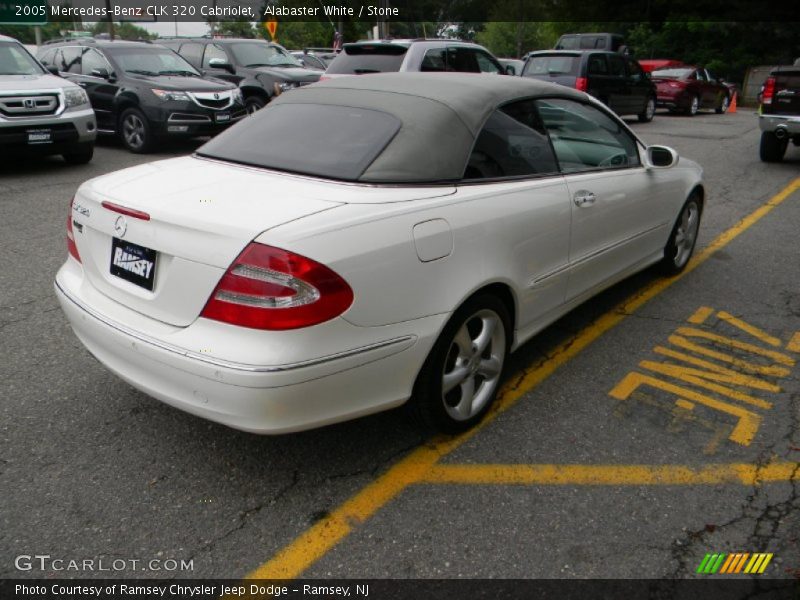 Alabaster White / Stone 2005 Mercedes-Benz CLK 320 Cabriolet