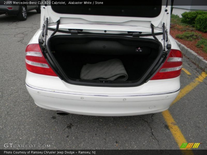 Alabaster White / Stone 2005 Mercedes-Benz CLK 320 Cabriolet