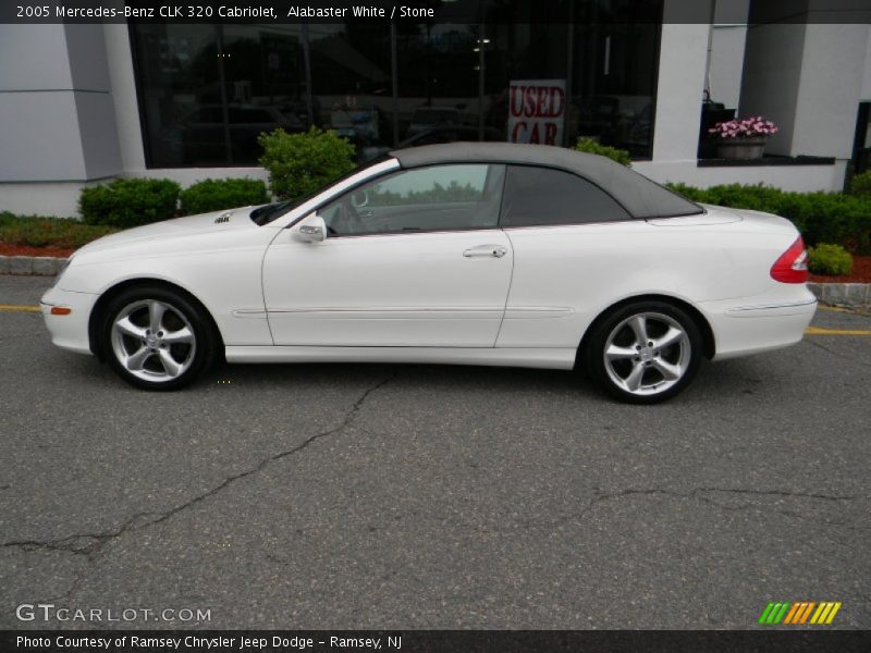 Alabaster White / Stone 2005 Mercedes-Benz CLK 320 Cabriolet