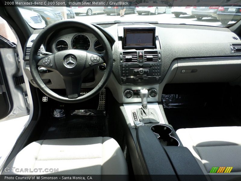 Iridium Silver Metallic / Grey/Black 2008 Mercedes-Benz C 300 Sport