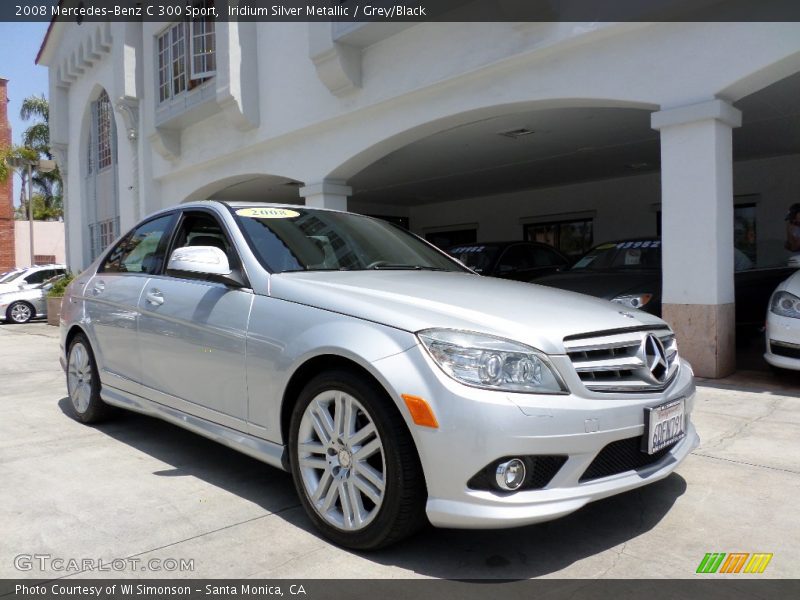 Iridium Silver Metallic / Grey/Black 2008 Mercedes-Benz C 300 Sport