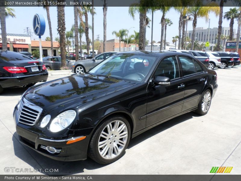 Black / Black 2007 Mercedes-Benz E 350 Sedan