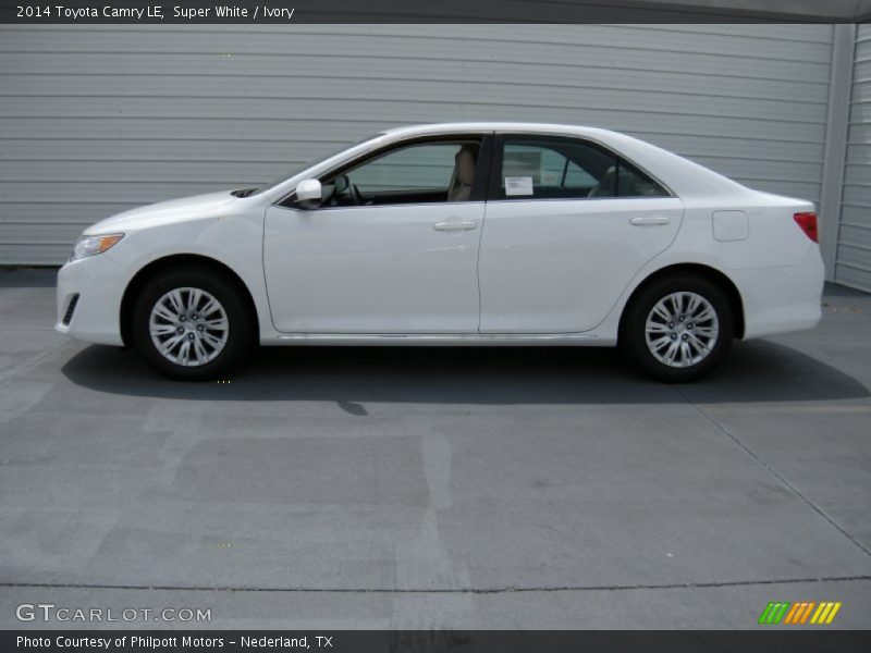 Super White / Ivory 2014 Toyota Camry LE