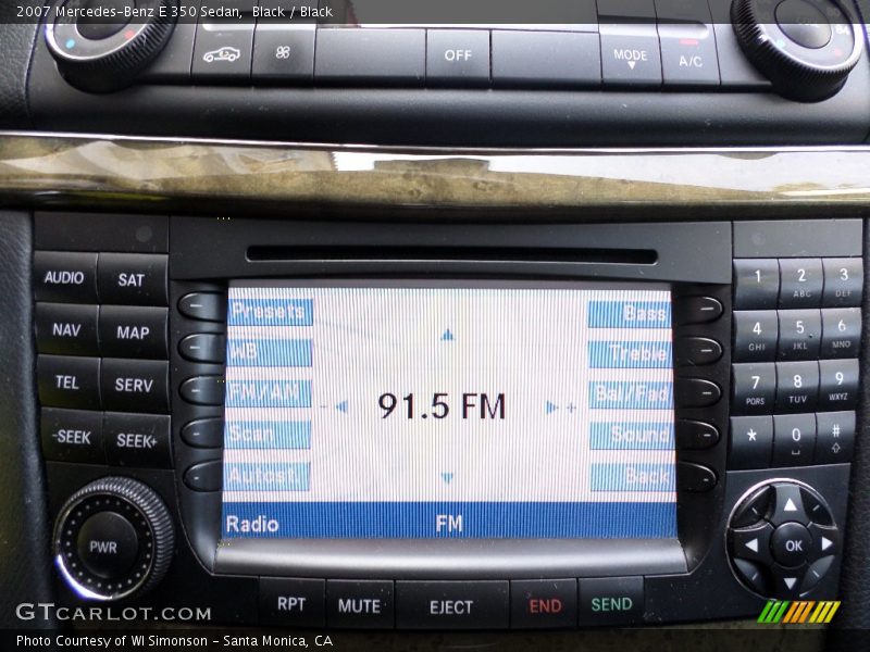 Black / Black 2007 Mercedes-Benz E 350 Sedan