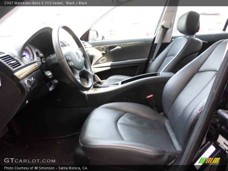 Black / Black 2007 Mercedes-Benz E 350 Sedan