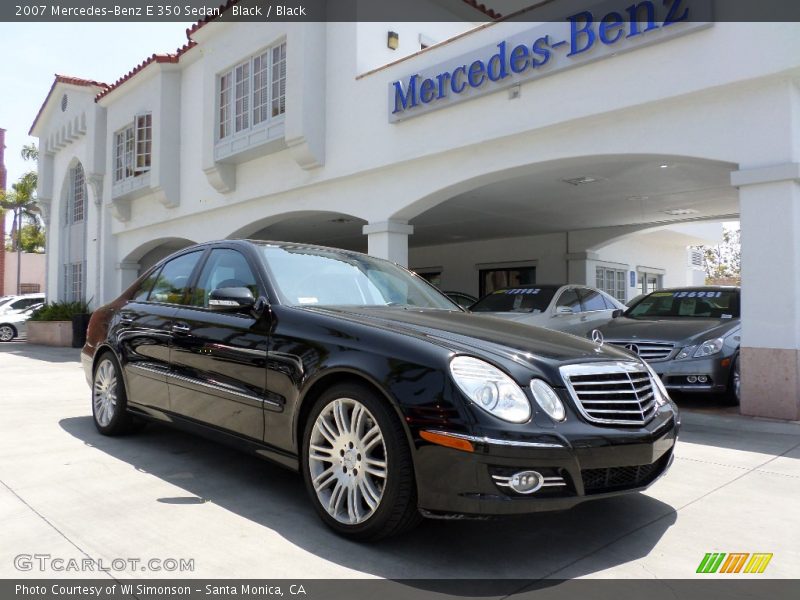 Black / Black 2007 Mercedes-Benz E 350 Sedan
