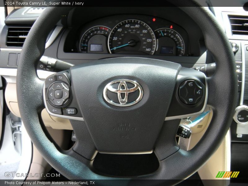 Super White / Ivory 2014 Toyota Camry LE