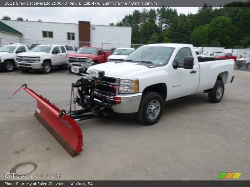 Summit White / Dark Titanium 2011 Chevrolet Silverado 2500HD Regular Cab 4x4