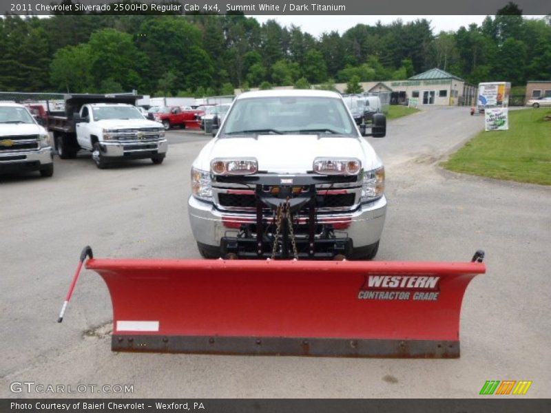 Summit White / Dark Titanium 2011 Chevrolet Silverado 2500HD Regular Cab 4x4