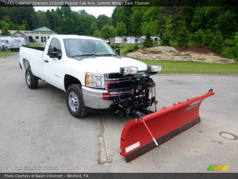 Summit White / Dark Titanium 2011 Chevrolet Silverado 2500HD Regular Cab 4x4