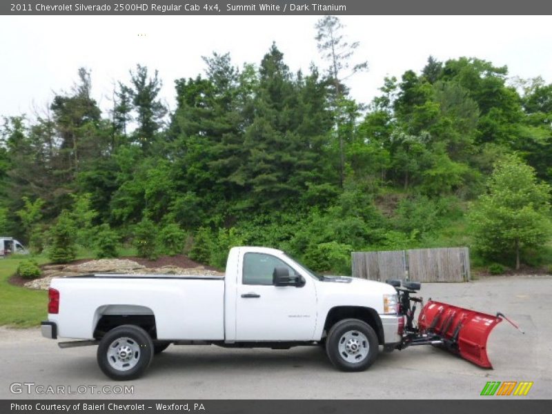 Summit White / Dark Titanium 2011 Chevrolet Silverado 2500HD Regular Cab 4x4