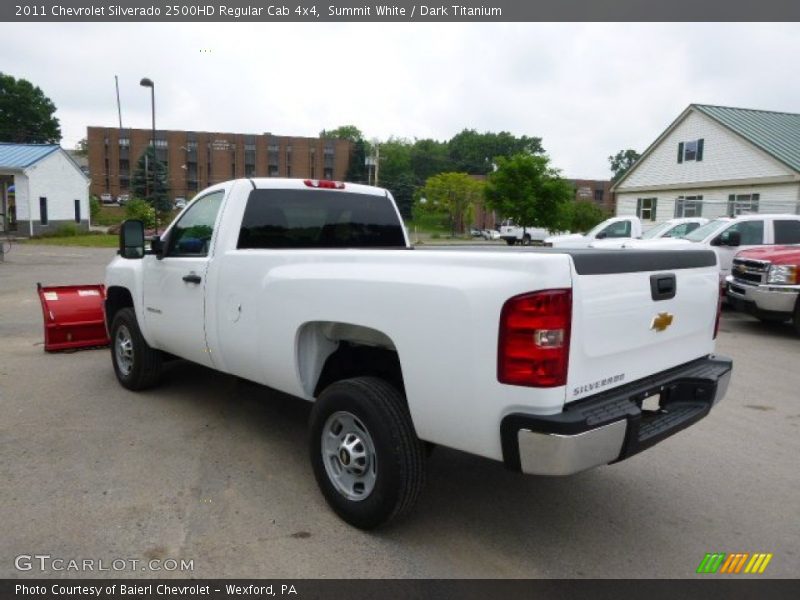 Summit White / Dark Titanium 2011 Chevrolet Silverado 2500HD Regular Cab 4x4
