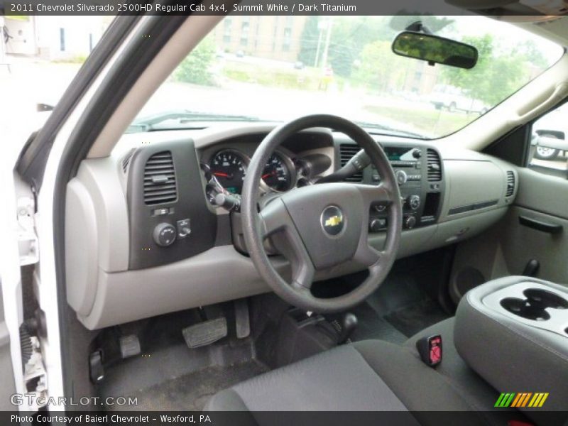 Summit White / Dark Titanium 2011 Chevrolet Silverado 2500HD Regular Cab 4x4