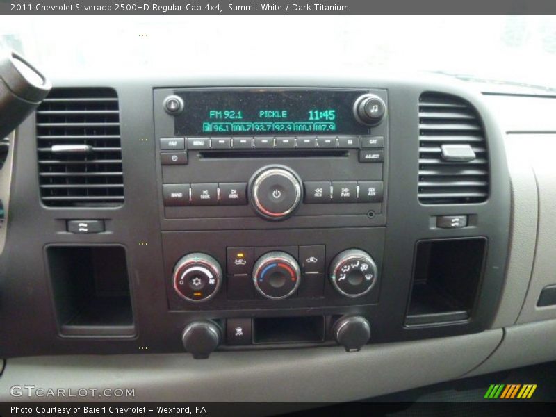 Summit White / Dark Titanium 2011 Chevrolet Silverado 2500HD Regular Cab 4x4