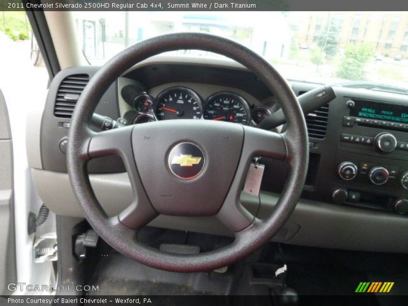Summit White / Dark Titanium 2011 Chevrolet Silverado 2500HD Regular Cab 4x4