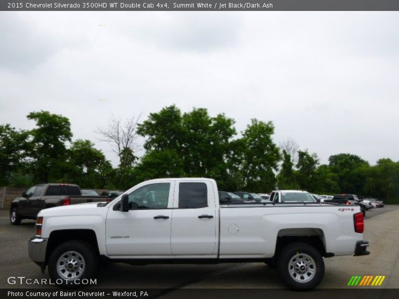 Summit White / Jet Black/Dark Ash 2015 Chevrolet Silverado 3500HD WT Double Cab 4x4