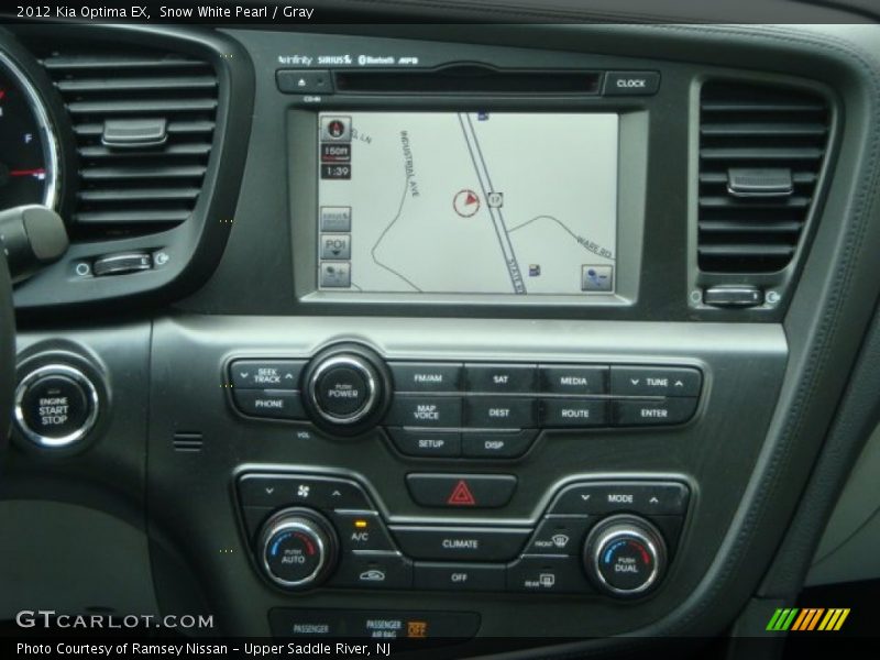 Snow White Pearl / Gray 2012 Kia Optima EX