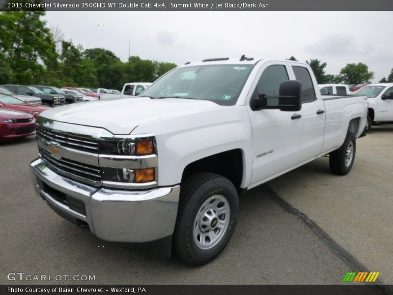 Front 3/4 View of 2015 Silverado 3500HD WT Double Cab 4x4