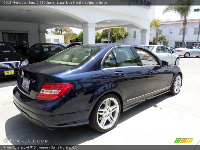 Lunar Blue Metallic / Almond Beige 2013 Mercedes-Benz C 250 Sport