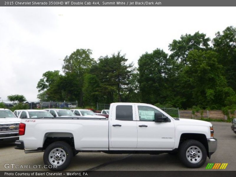 Summit White / Jet Black/Dark Ash 2015 Chevrolet Silverado 3500HD WT Double Cab 4x4