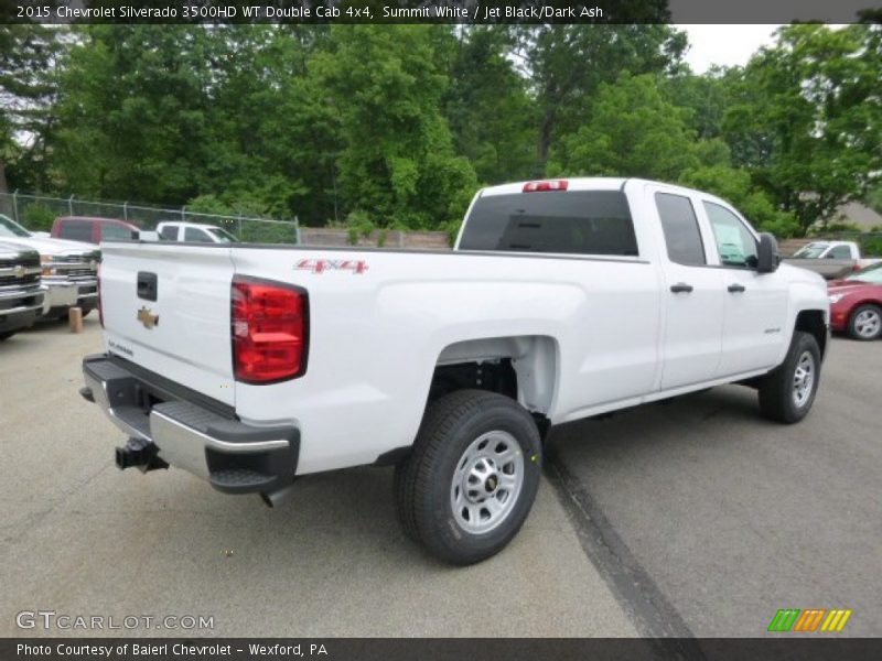 Summit White / Jet Black/Dark Ash 2015 Chevrolet Silverado 3500HD WT Double Cab 4x4