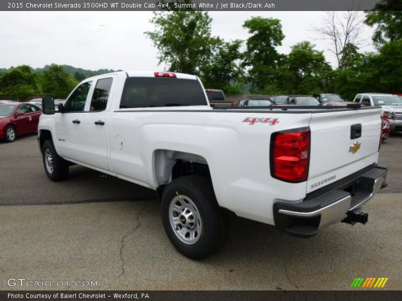 Summit White / Jet Black/Dark Ash 2015 Chevrolet Silverado 3500HD WT Double Cab 4x4