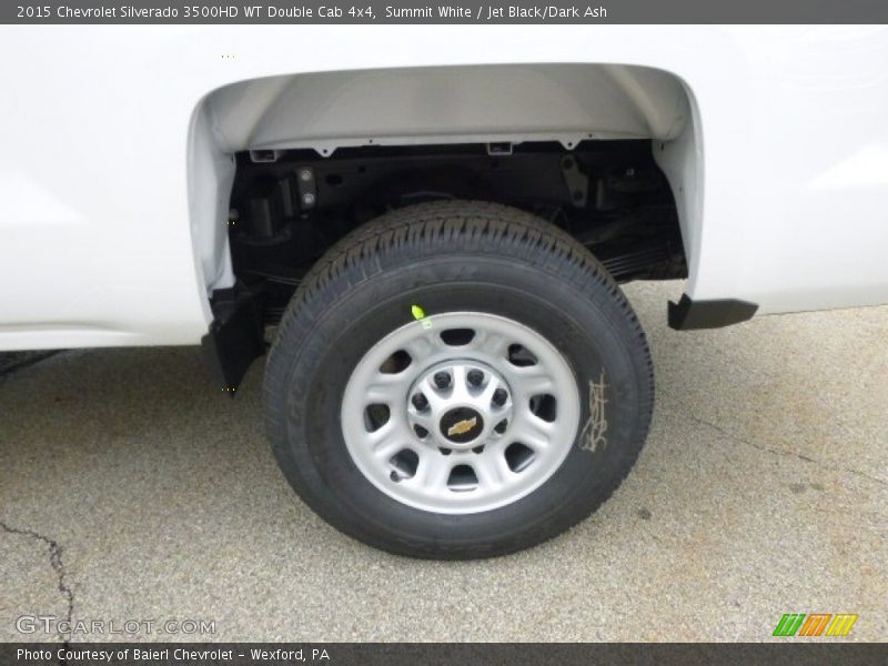 Summit White / Jet Black/Dark Ash 2015 Chevrolet Silverado 3500HD WT Double Cab 4x4