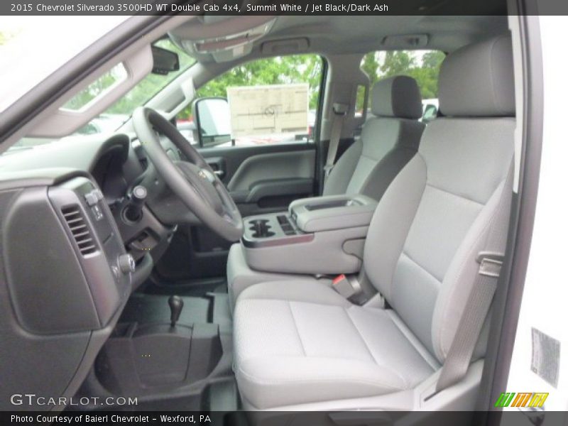 Summit White / Jet Black/Dark Ash 2015 Chevrolet Silverado 3500HD WT Double Cab 4x4