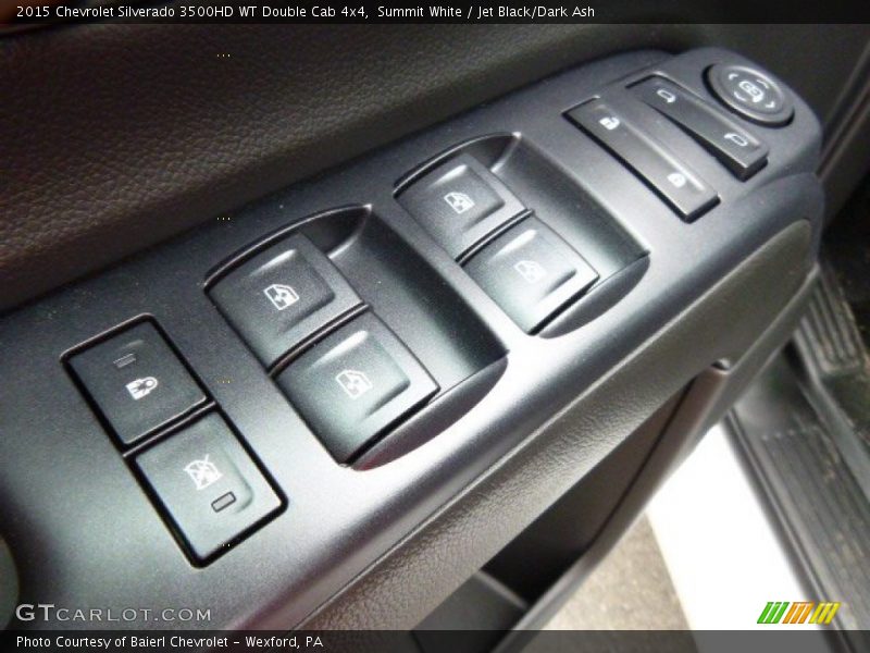 Summit White / Jet Black/Dark Ash 2015 Chevrolet Silverado 3500HD WT Double Cab 4x4