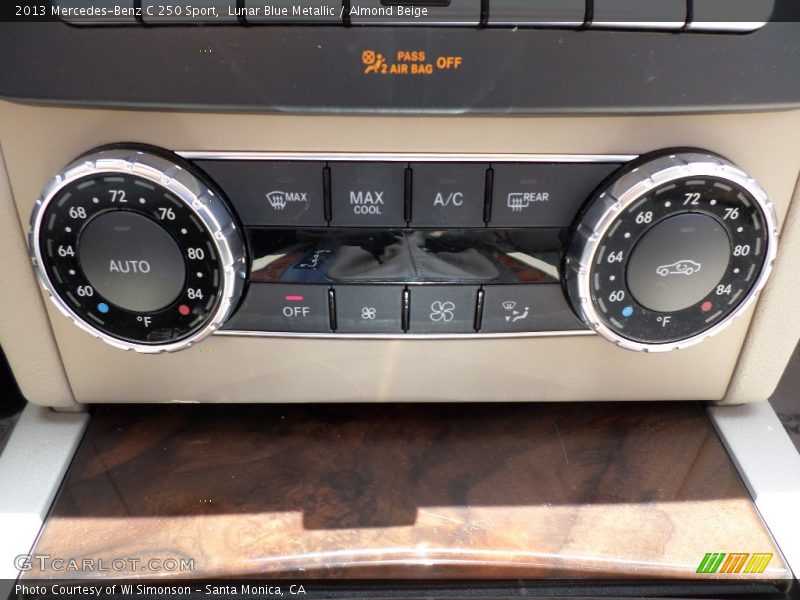 Lunar Blue Metallic / Almond Beige 2013 Mercedes-Benz C 250 Sport