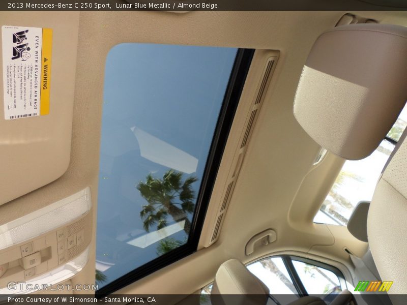 Lunar Blue Metallic / Almond Beige 2013 Mercedes-Benz C 250 Sport