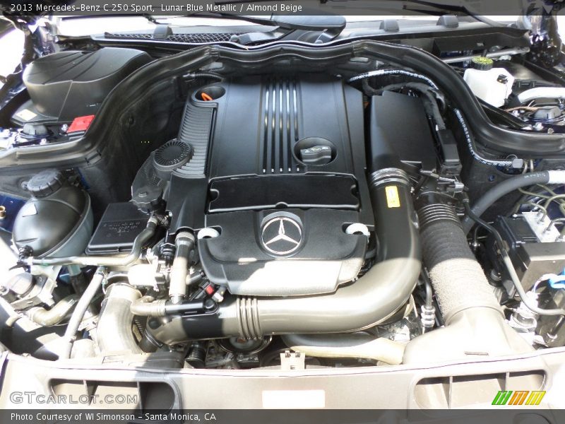 Lunar Blue Metallic / Almond Beige 2013 Mercedes-Benz C 250 Sport