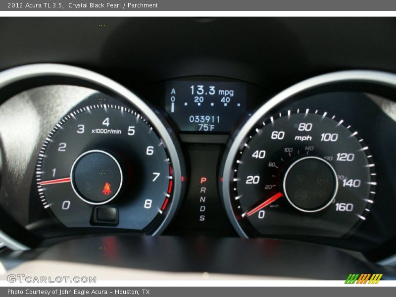 Crystal Black Pearl / Parchment 2012 Acura TL 3.5