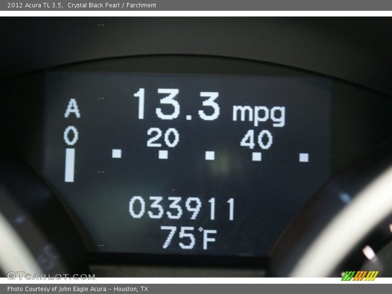 Crystal Black Pearl / Parchment 2012 Acura TL 3.5