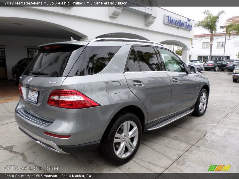 Palladium Silver Metallic / Black 2012 Mercedes-Benz ML 350 4Matic