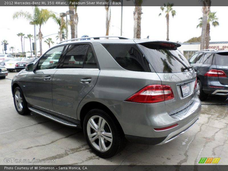 Palladium Silver Metallic / Black 2012 Mercedes-Benz ML 350 4Matic