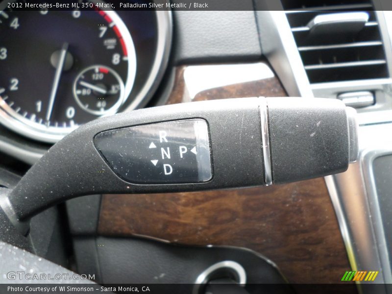 Palladium Silver Metallic / Black 2012 Mercedes-Benz ML 350 4Matic