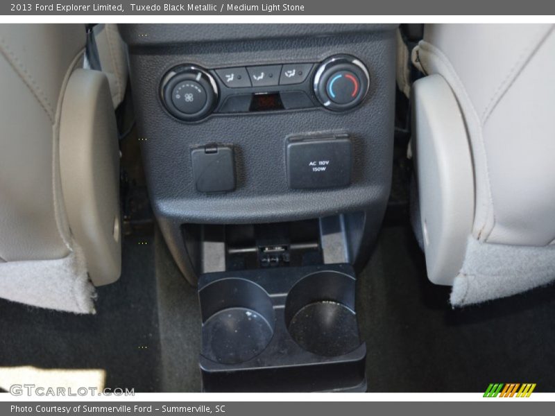 Tuxedo Black Metallic / Medium Light Stone 2013 Ford Explorer Limited