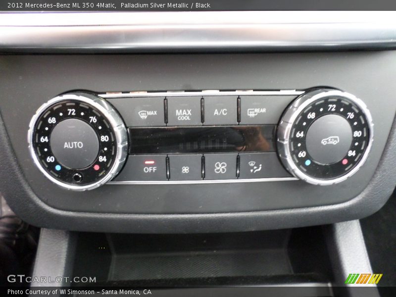 Palladium Silver Metallic / Black 2012 Mercedes-Benz ML 350 4Matic