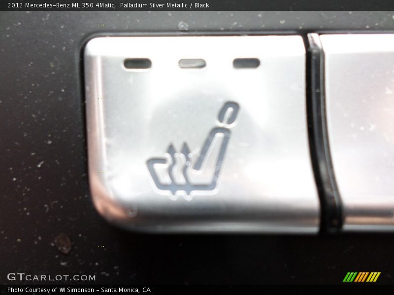 Palladium Silver Metallic / Black 2012 Mercedes-Benz ML 350 4Matic