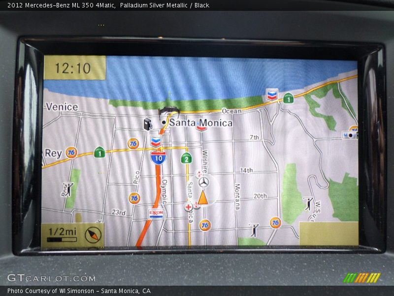 Palladium Silver Metallic / Black 2012 Mercedes-Benz ML 350 4Matic
